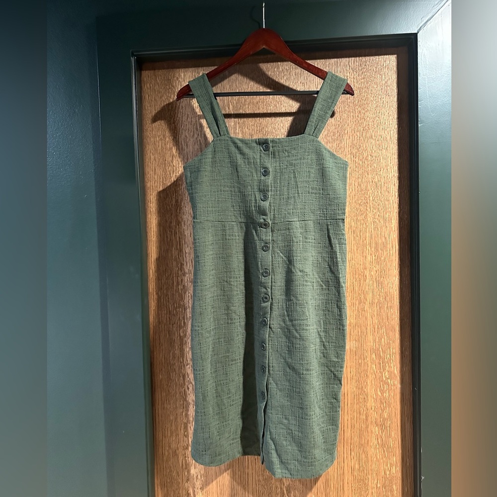 Madewell Texture and Thread Button Down Dress Medium NWT - Picture 2 of 5